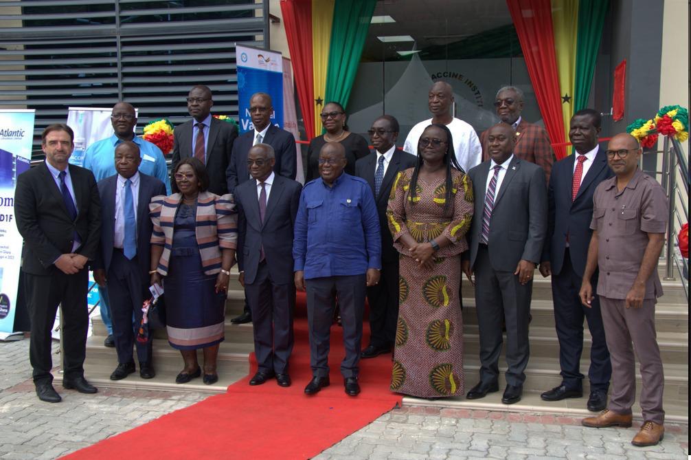 Group photograph of NVI board members with H.E. Nana Akuffo Addo