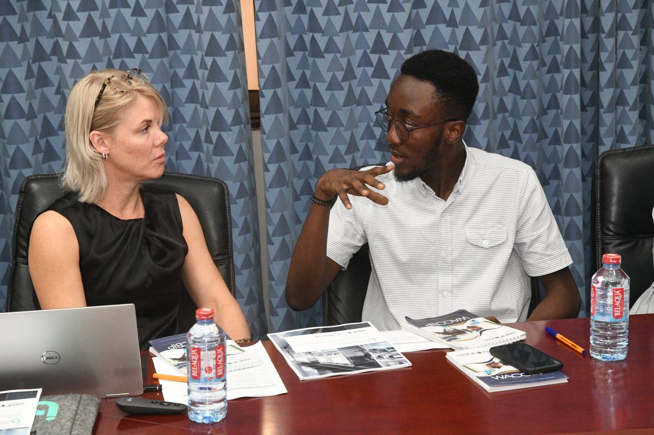 workshop participants having a discussion