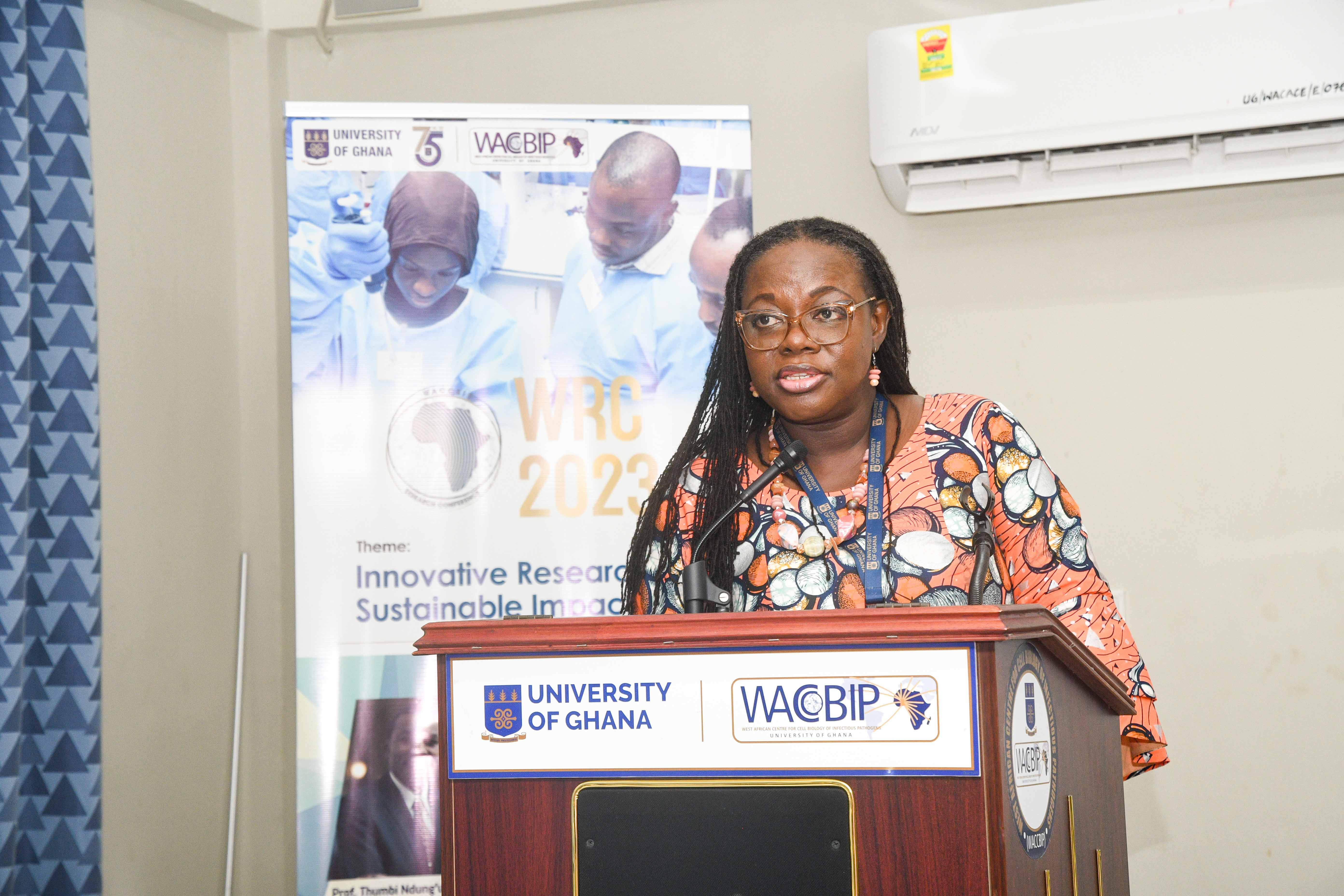 Prof Amfo, Vice Chancellor - UG and Guest of Honour speaking at the opening ceremony.