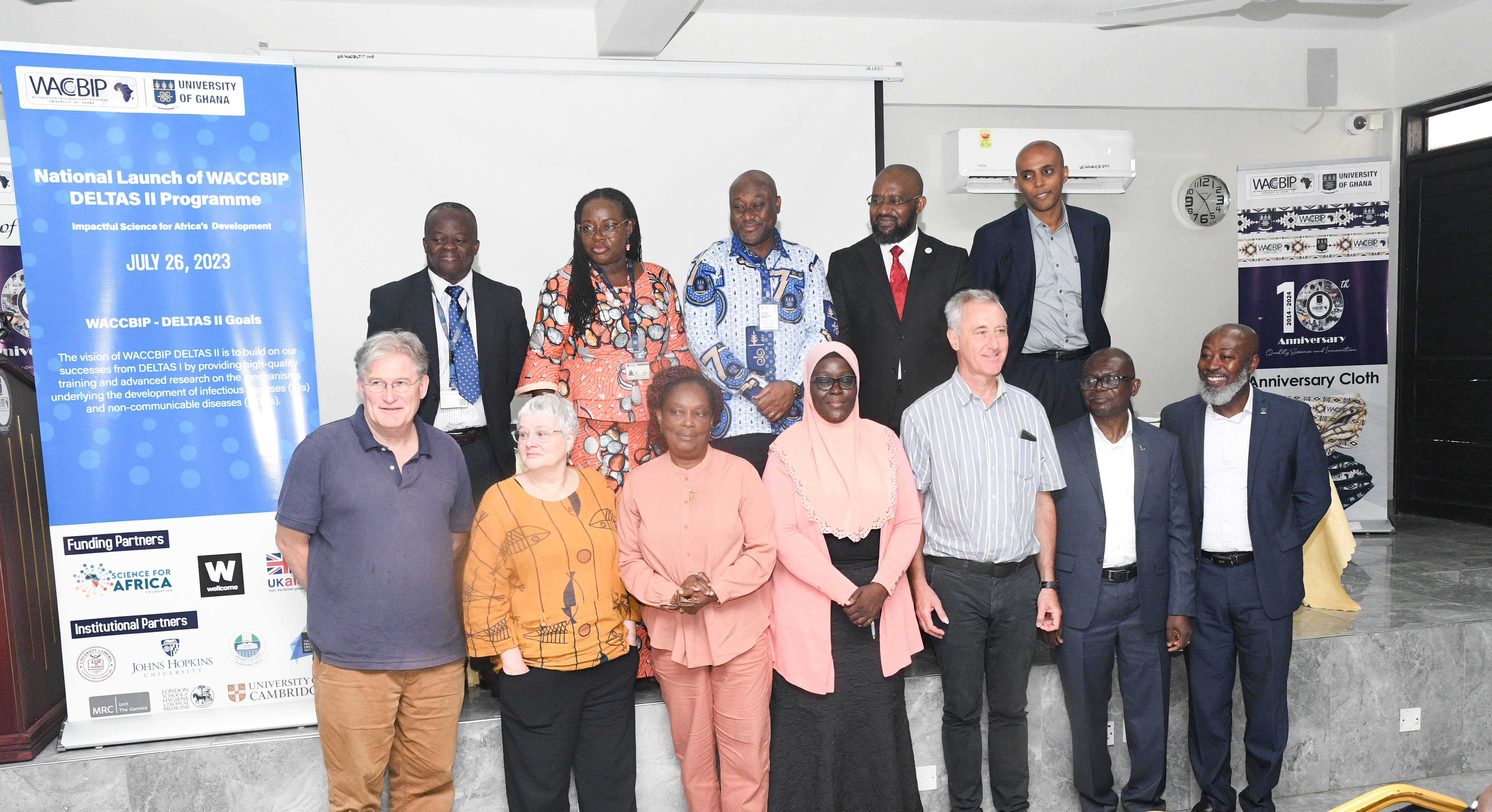 Group photo of WACCBIP DELTAS II National Launch