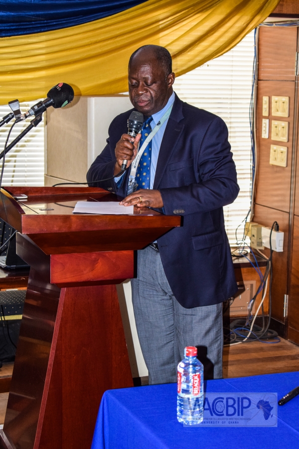 Prof. Kwadwo Ansah Koram giving his remarks