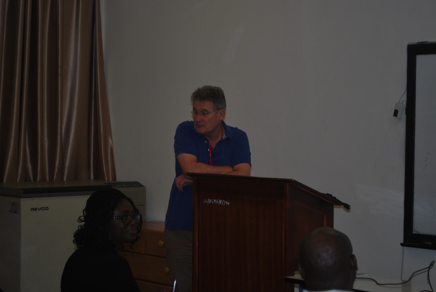 Prof. Mark Carrington addressing participants at the workshop.